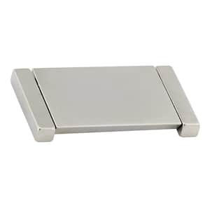 2 1/2 in. (64 mm) Brushed Nickel Modern Cabinet Drop Pull