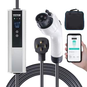 Level 2 EV Charger 40A/32A/24A/16A 240V Electric Home EV Charging Station with 25 ft. Cable NEMA 14-50P for SAE J1772