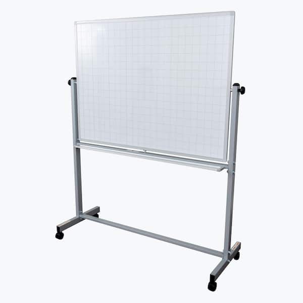 Luxor Lean Board 48 in. x 36 in. Mobile Magnetic Whiteboard (1