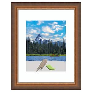 11 in. x 14 in. (Matted to 8 in. x 10 in.) 2-Tone Bronze Copper Wood Picture Frame Opening Size