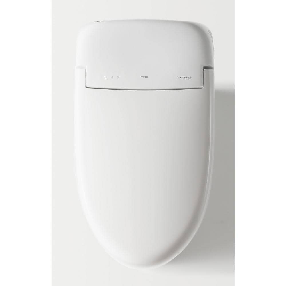 High Efficiency White Ceramic Dual Flush Elongated Toilet with Bidet