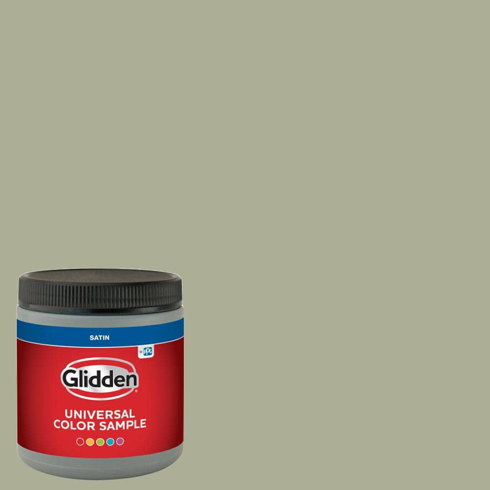 Glidden 8 Oz. PPG1125-4 Olive Sprig Satin Interior Paint Sample PPG1125 ...