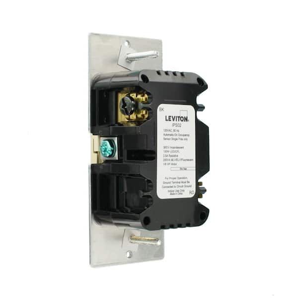 Electrical Leviton IPS021LI Decora Motion Sensor InWall Switch Ivory with Screwless Wallplates