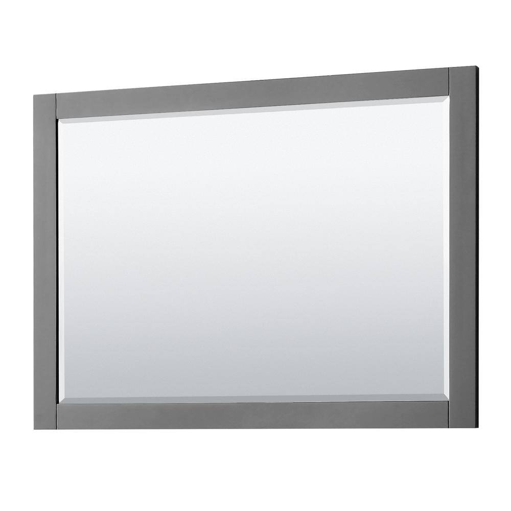 Avery 48'' Dark Gray Single Freestanding Vanity with Carrara Marble Top