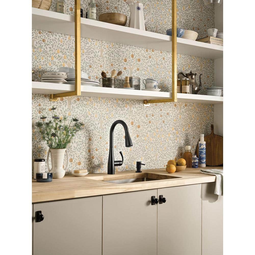 Matte Black Touchless Pull-Down Kitchen Faucet with Spray