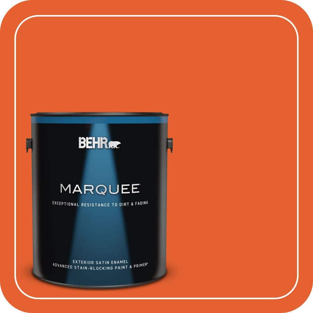 1 gal. #S-G-230 Startling Orange Satin Enamel Exterior Paint & Primer price history on PriceWatchPro