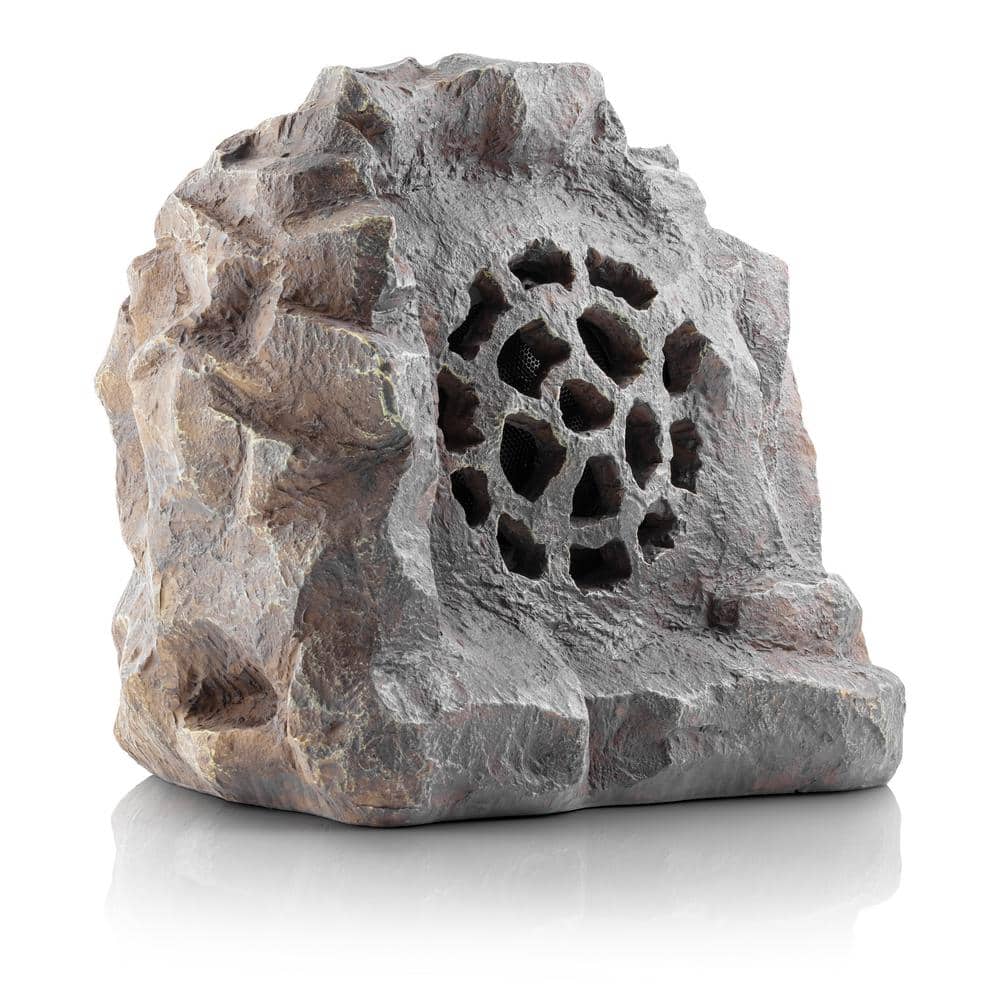 Gray Weatherproof Solar Bluetooth Outdoor Rock Speaker