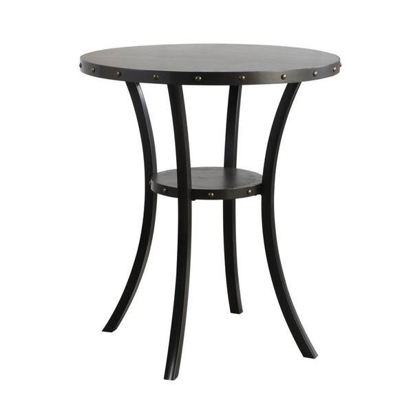 NEW CLASSIC HOME FURNISHINGS New Classic Furniture Crispin Smoke Wood Round Bar Table