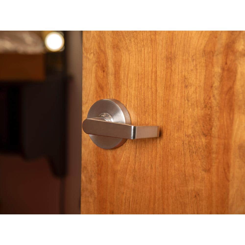 Eiffel Brushed Chrome Cylindrical Passage Door Handle with Clutch Function