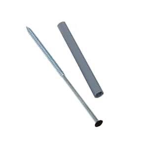 5 in. Black Galvanized Steel Gutter Screws and Ferrules with Bit (10-Pack)