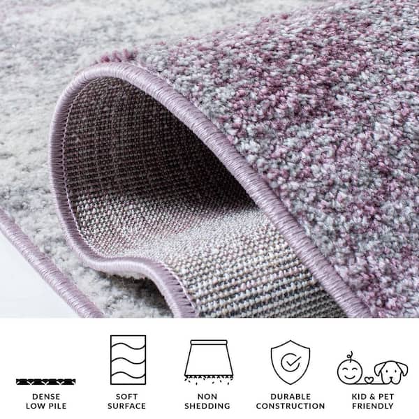 SAFAVIEH Adirondack 8 ft. x 10 ft. Gray/Purple Abstract Area Rug