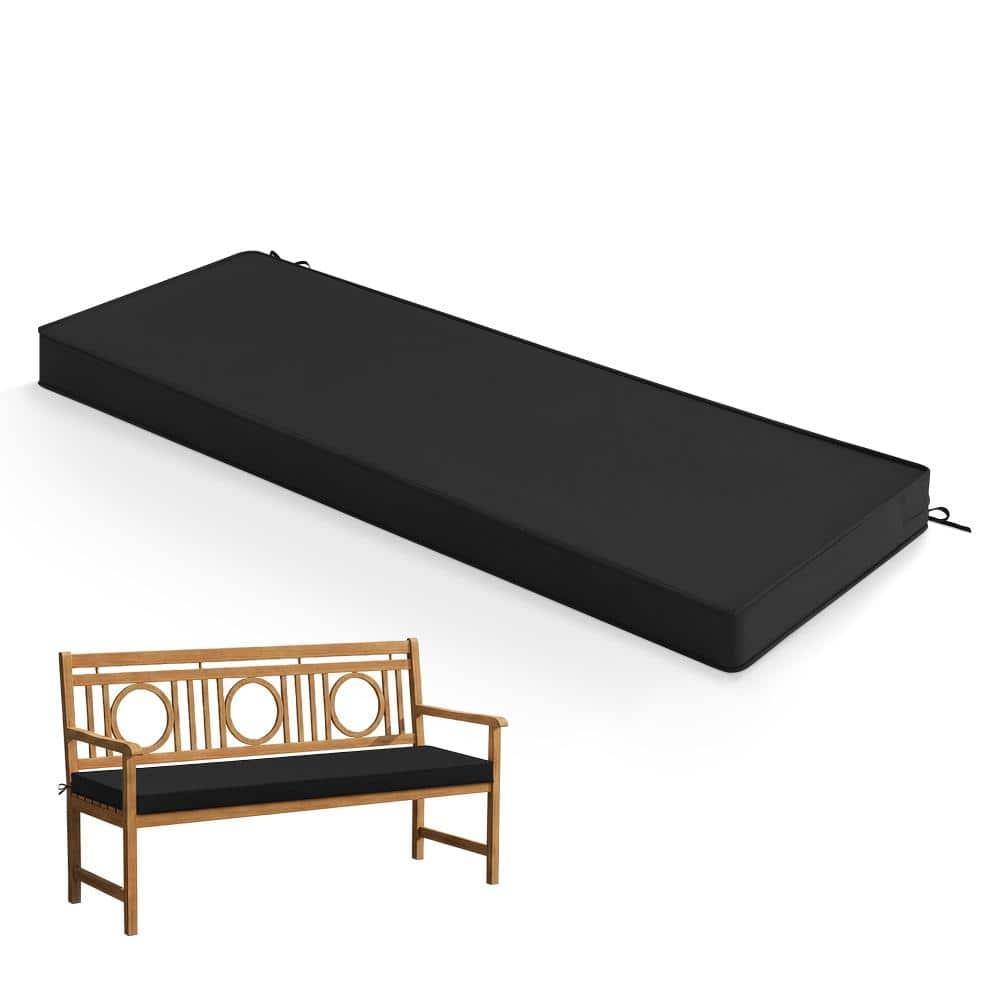 48 x 18 x 3 Outdoor Bench Cushion, Waterproof Patio Bench Pad with Removable Cover, Black price history on PriceWatchPro