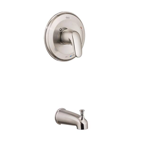 American Standard Colony Pro Single-Handle 1-Spray Tub and Shower Faucet Trim Kit in Satin Nickel (Valve Not Included)