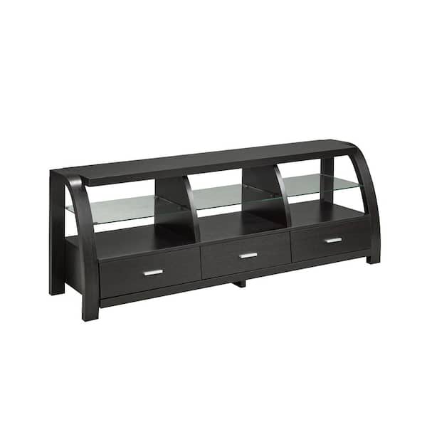 Unbranded Tivoli 60 in. TV Stand, Dark Cherry Fits TV's up to 60 in.