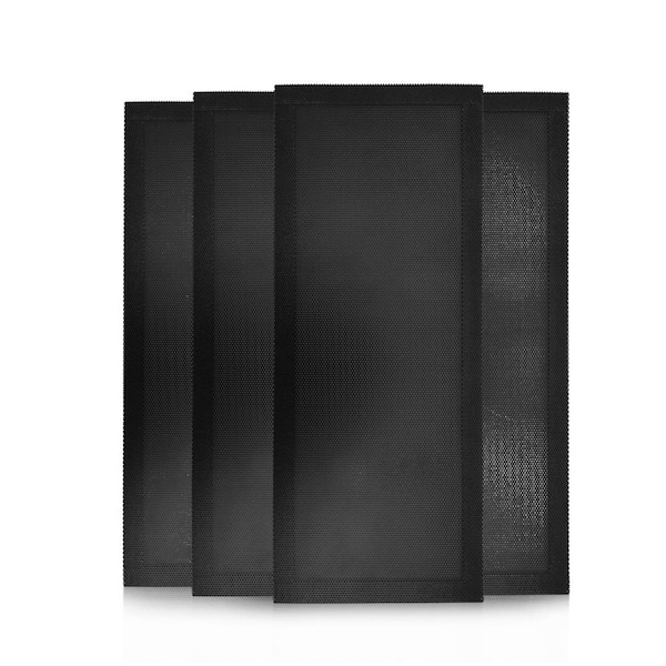 4 in. x 10 in. Magnetic Vent Mesh Floor Register Cover for Wall Ceiling Floor Catch Hair, 4-Pack
