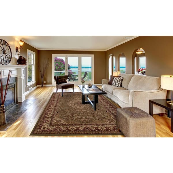 Persian Classics Isfahan Green 7 ft. x 10 ft. Area Rug