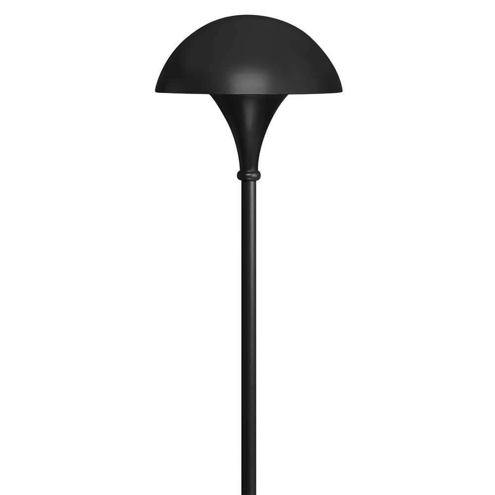 Black Aluminum 26" Mushroom Pathway Light