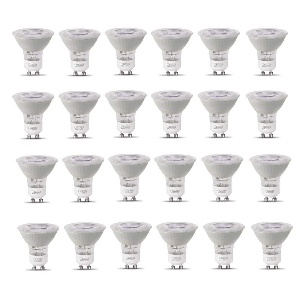50-Watt Equivalent MR16 GU10 Dimmable Track Lighting 90+ CRI Frosted Flood 