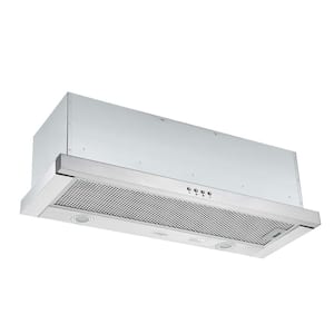 Forte 436 36 in. 425 CFM Ducted Built-In Range Hood with LED in Stainless Steel
