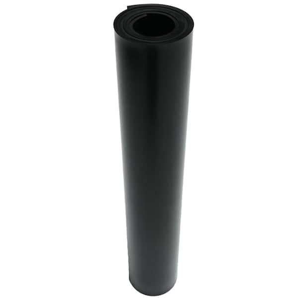 Rubber Cal 20-109 EPDM 1/8 in. x 36 in. x 24 in. Commercial Grade 60A Rubber Sheet - Black