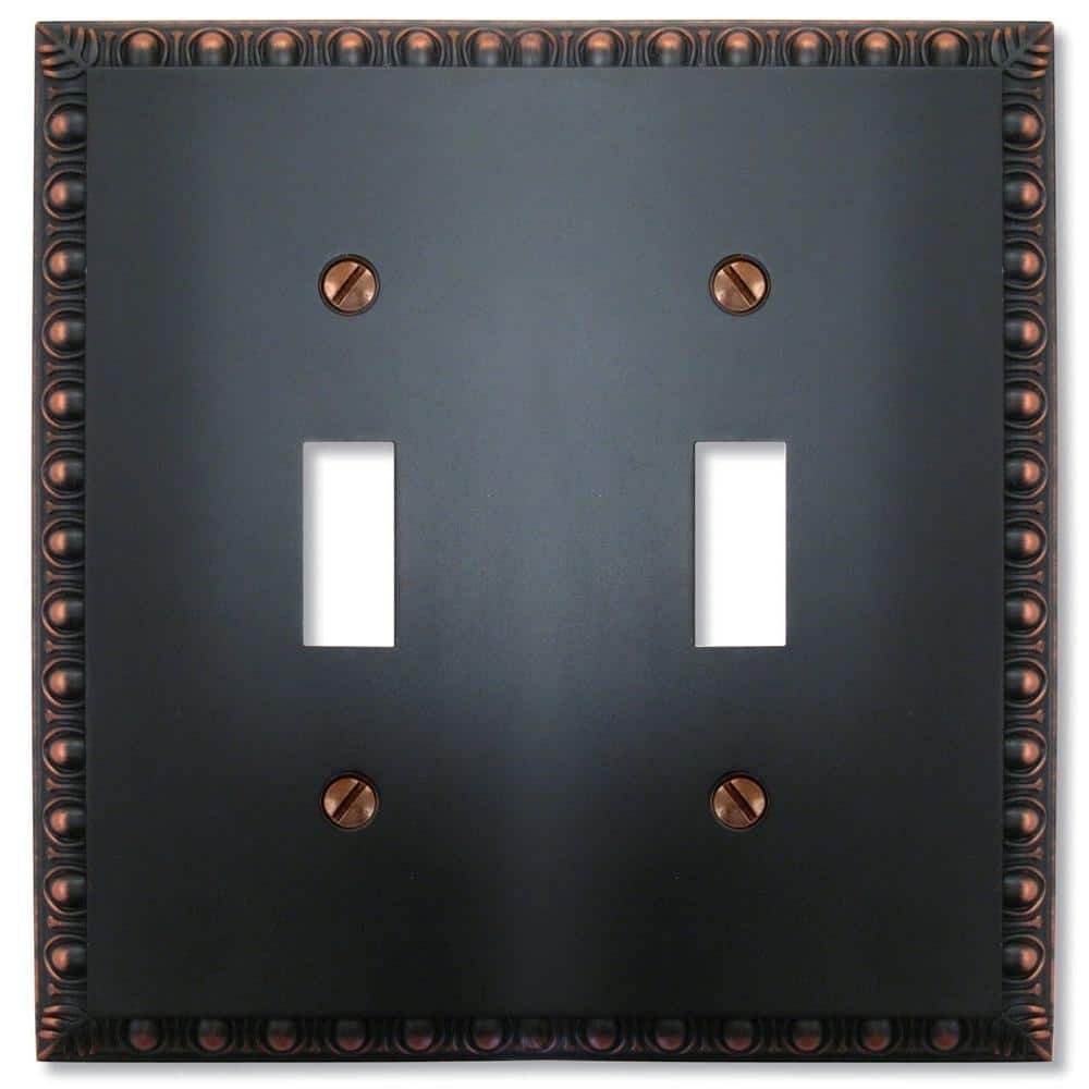 Bronze 2-Gang Toggle Wall Plate (1-Pack) price history on PriceWatchPro