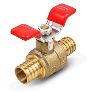 3/4 in. Full Port PEX Barb Ball Valve Water Shut Off with Tee Handle