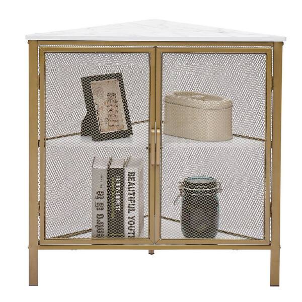 VECELO 3-Tiers Corner Shelf Metal Frame Shelves Storage Organizer