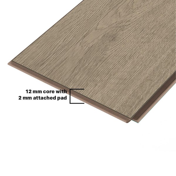 Lifeproof Thistle Creek Oak 14 mm T x 7.6 in. W Waterproof Laminate Wood Flooring (13.3 sqft/case)