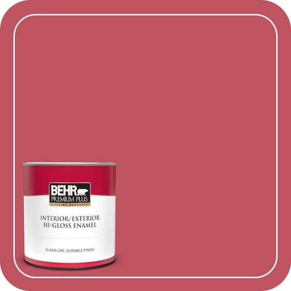 1 qt. #P140-6 Hibiscus Flower Hi-Gloss Enamel Interior/Exterior Paint & Primer