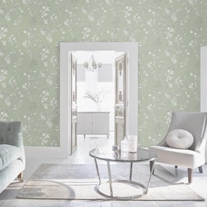 Elderwood Sage Non Woven Unpasted Removable Strippable Wallpaper