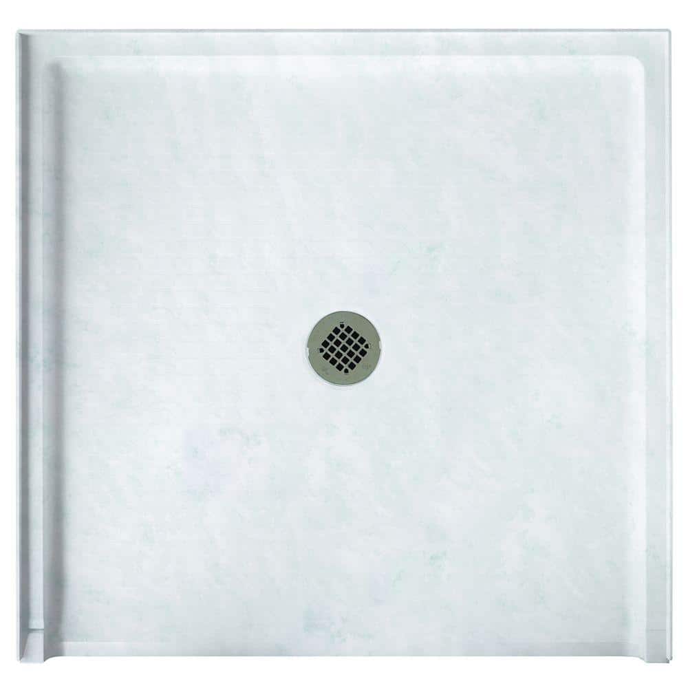 42 in. L x 36 in. W Alcove Shower Pan Base with Center Drain in Ice price history on PriceWatchPro