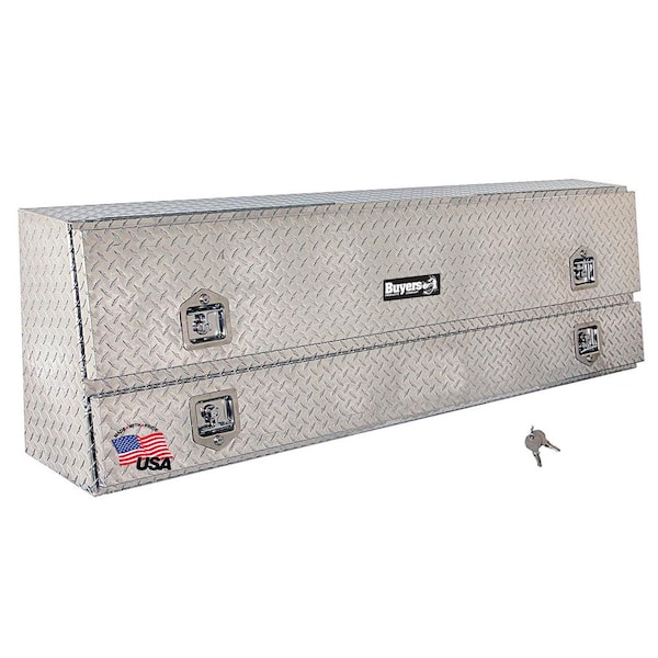 Buyers Products Company 96 in. Diamond Tread Aluminum Top Mount Contractor Truck Tool Box