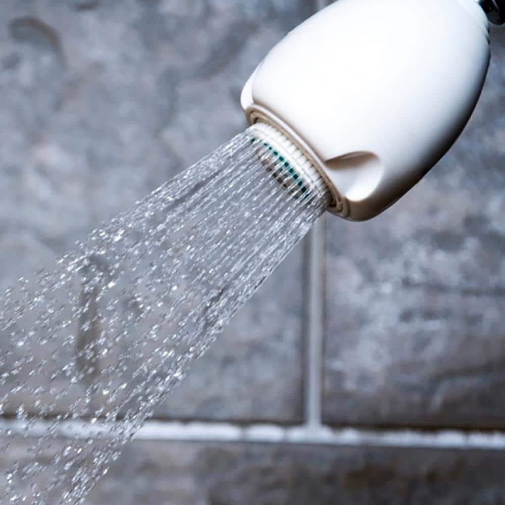 White Polycarbonate Small Round Fixed Shower Head