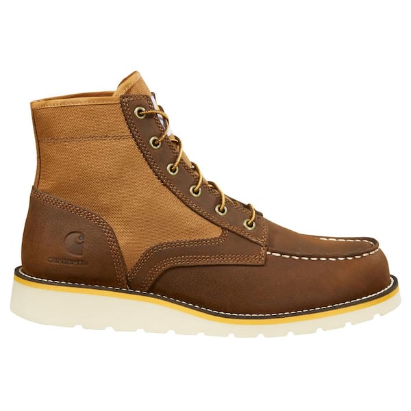 Carhartt Men's 6 in. Moc Soft Toe Wedge Brown Boot (8.5W)