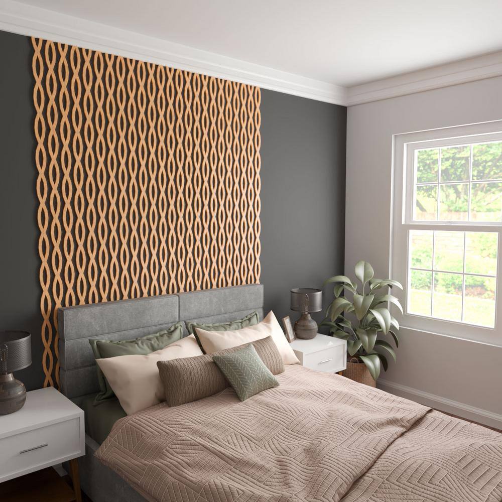 Rakaia Cherry Wood Decorative Slat Wall Panel Kit