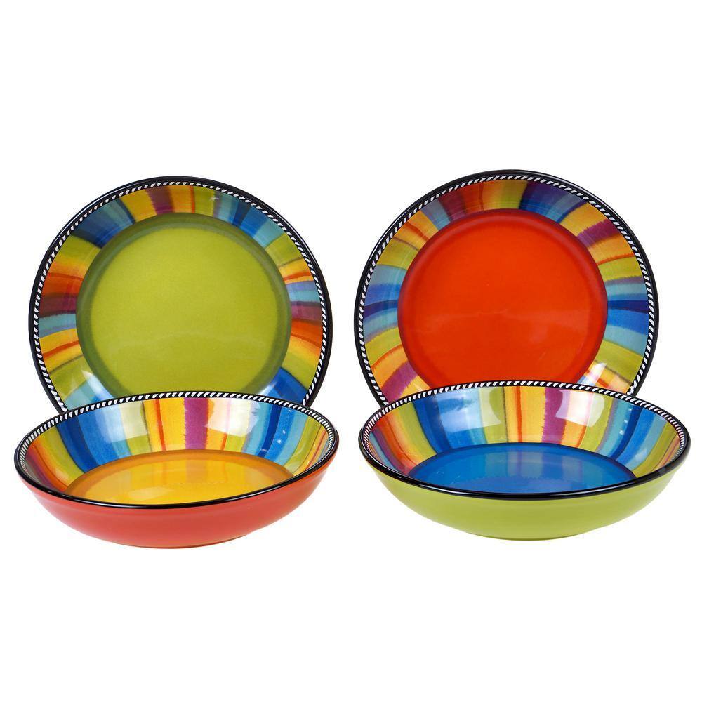 Certified International Sierra 4-Piece Seasonal Multicolored