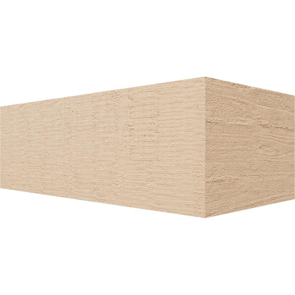 Ekena Millwork 6-in. x 4-in. x 12-in. Block Woodgrain, Primed Tan Timberthane Polyurethane Rafter Tail Brace
