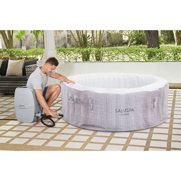 SaluSpa Coronado EnergySense Square Air Jet 4-6 Person Inflatable Spa