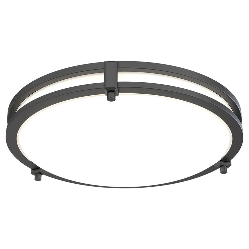 Matte Black Round LED Flush Mount Ceiling Light
