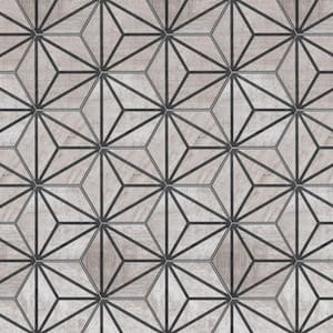 Sawnwood Tribeka Hex Grey 8-5/8 in. x 9-7/8 in. Porcelain Floor and Wall Tile (11.5 sq. ft./Case)