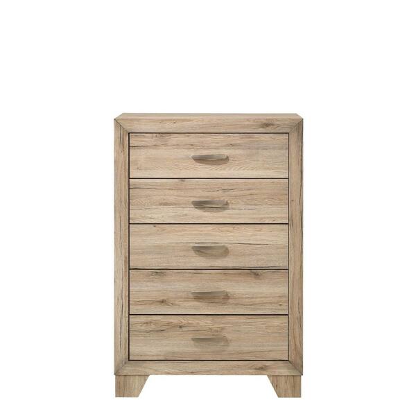 Natural 5 Drawer Chest Of Drawers 32 In, Mathis Brothers Black Dresser