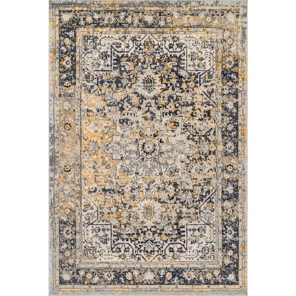 nuLOOM Persian Vintage Raylene Gold 8 ft. 10 in. x 12 ft. Area Rug