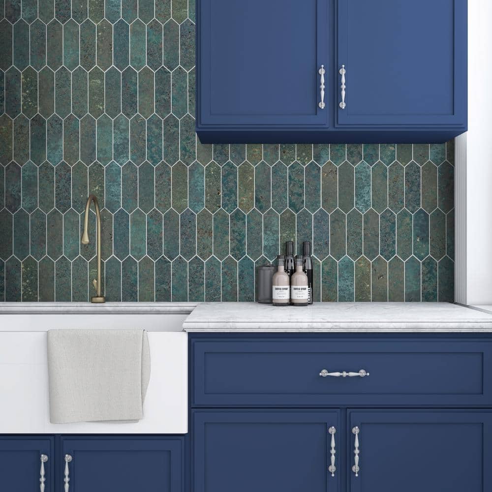 Bronze Hexagonal Stone Composite Peel & Stick Mosaic Tile