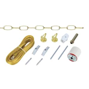Polished Brass Swag Light Kit (1-Pack)