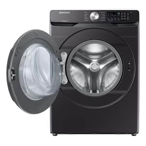 5.1 cu.ft. Extra-Large Capacity Smart Front Load Washer with Vibration Reduction Technology+ in Brushed Black