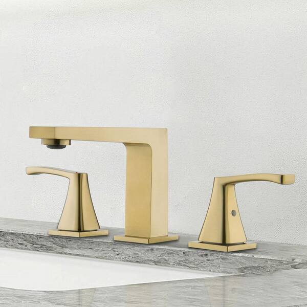 AIMADI 8 in. Widespread Double-Handle Bathroom Faucet with Valve 3