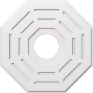 1 in. P X 10-1/4 in. C X 26 in. OD X 7 in. ID Westin Architectural Grade PVC Contemporary Ceiling Medallion
