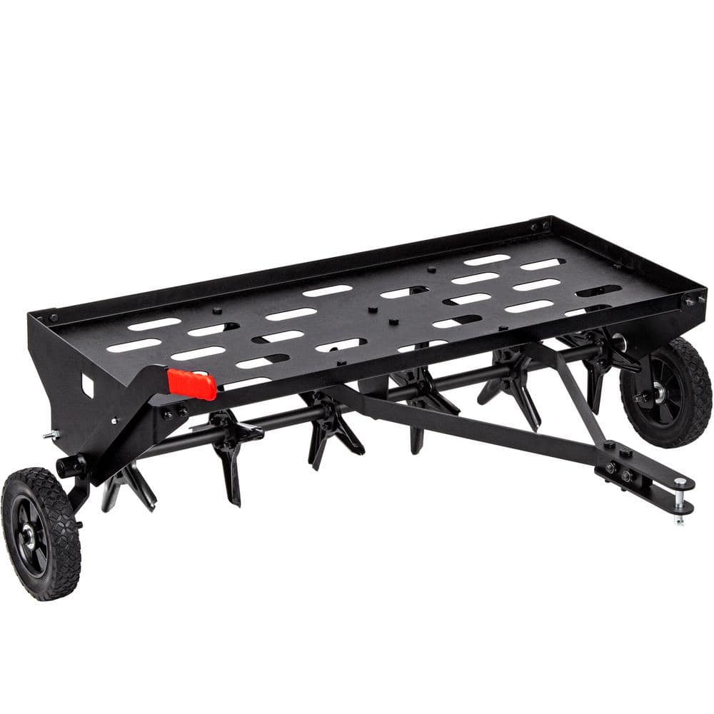 40 in. Tow-Behind Plug Aerator with Universal Hitch and 24 Coring Plugs ...