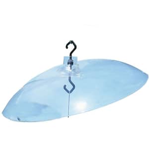 16 in. Transparent Squirrel Guard- Protective Dome Cover for Hanging Bird Feeders