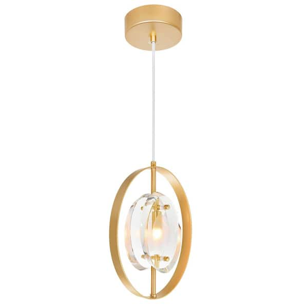 CWI Lighting Iris 1 Light Mini Pendant With Sun Gold Finish